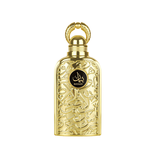 Lattafa Eclaire flakon perfum na przezroczystym tle