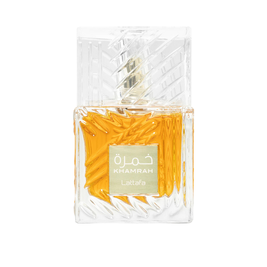 Flakon Lattafa Khamrah 100 ml na przezroczystym tle