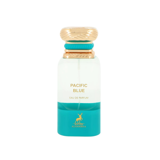 Maison Alhambra Pacific Blue flakon 80 ml na przezroczystym tle