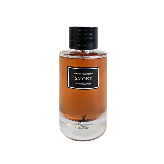 Maison Alhambra Smoky flakon na przezroczystym tle