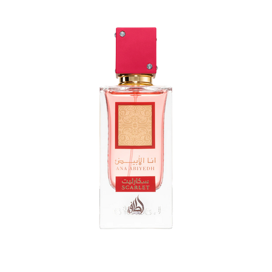 Scarlet – arabskie perfumy, zdjęcie flakonu na przezroczystym tle