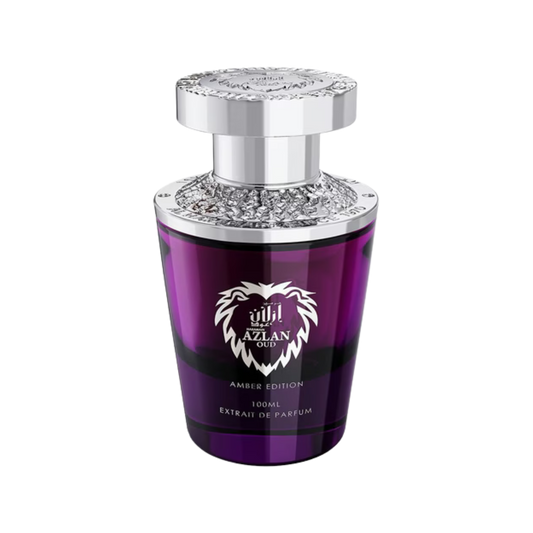 Al Haramain Azlan Oud Amber Edition flakon na przezroczystym tle