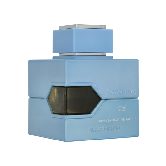 Flakon L’Aventure Ciel Extrait 100 ml na przezroczystym tle
