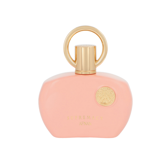 Flakon Afnan Supremacy Pink 100 ml na przezroczystym tle