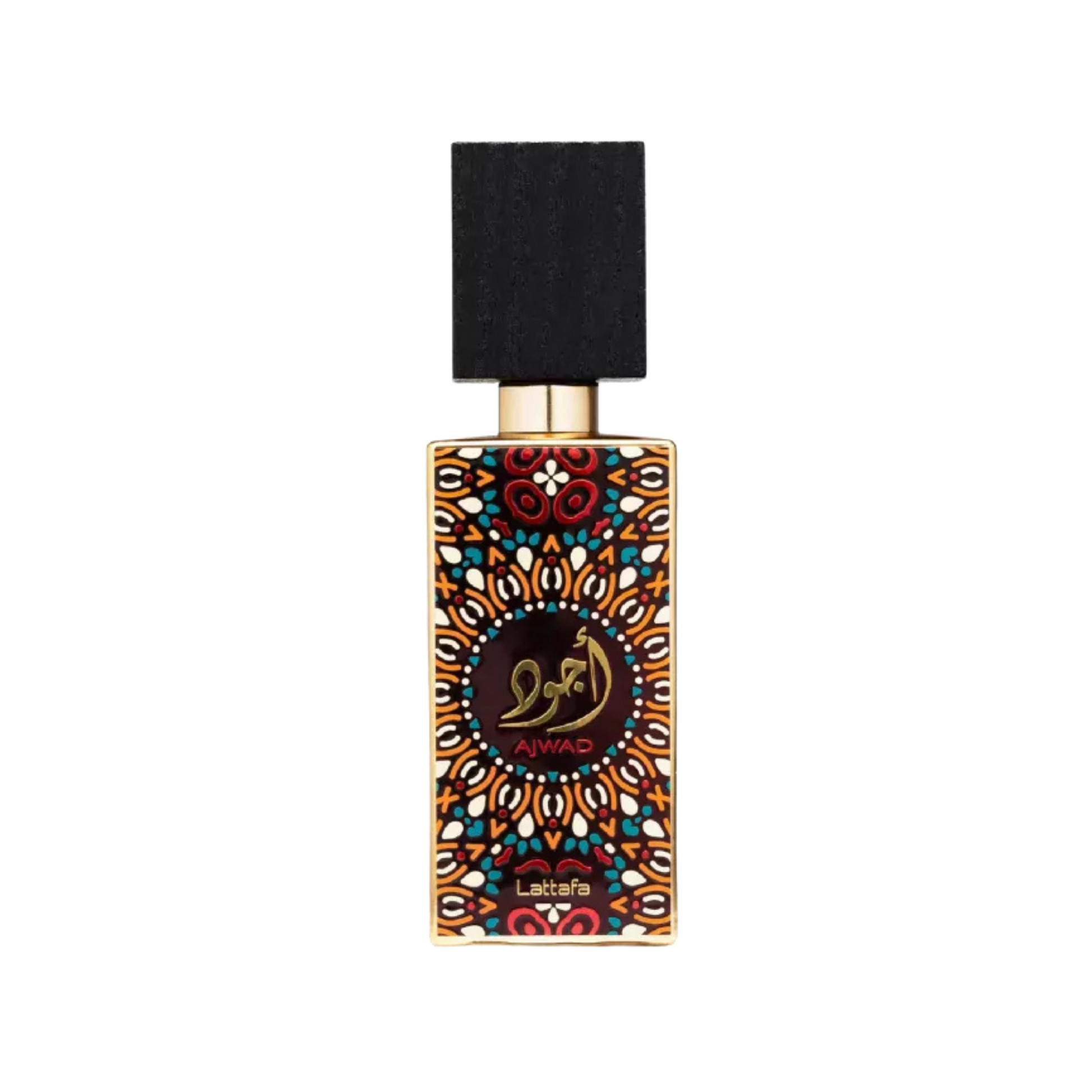 Ajwad – arabskie perfumy, zdjęcie flakonu na przezroczystym tle