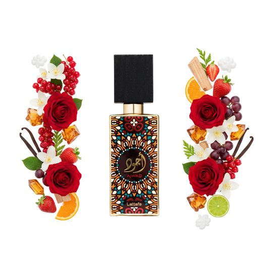 Ajwad – arabskie perfumy, flakon z nutami czerwonych owoców, pralin i wanilii