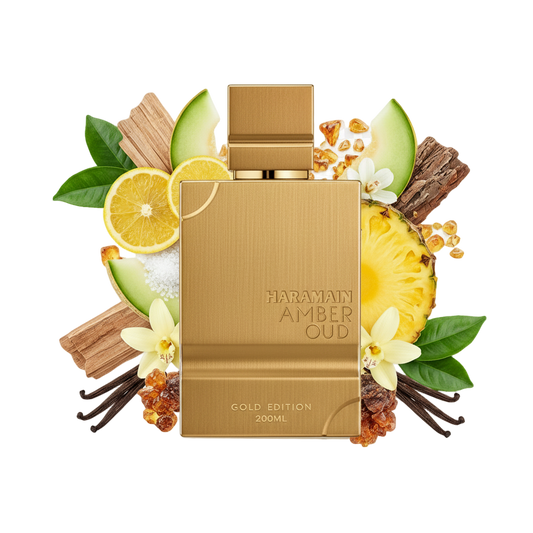 Amber Oud Gold Edition – arabskie perfumy, flakon z nutami bergamotki, ambry, wanilii i melona