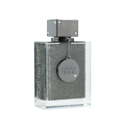 Armaf Club de Nuit Bling flakon na przezroczystym tle