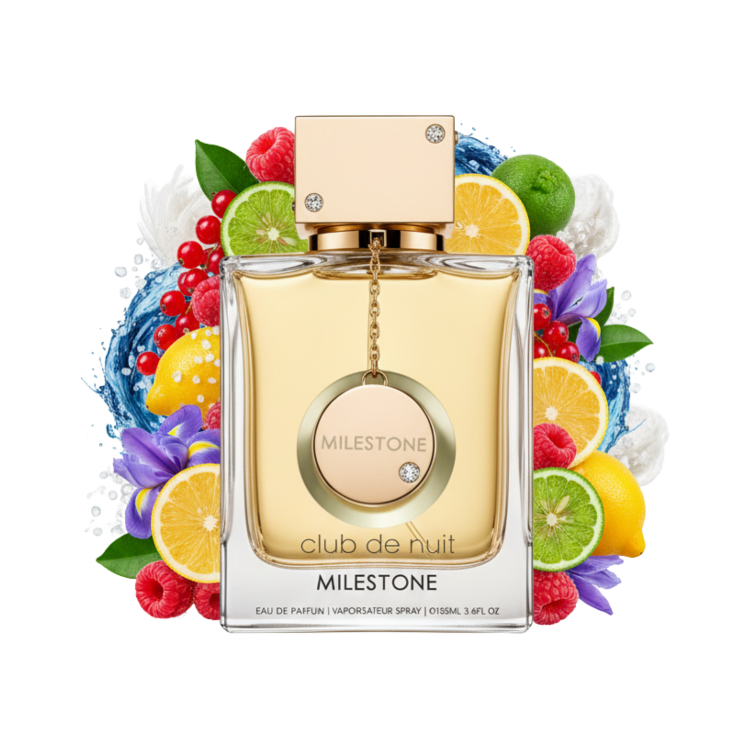 Nuty zapachowe Armaf Club de Nuit Milestone: nuty morskie, czerwone owoce i piżmo