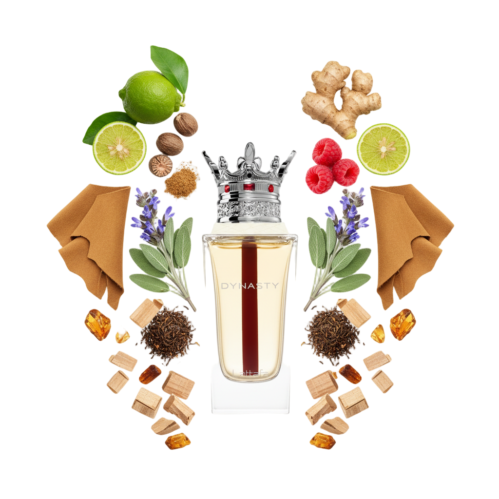 Dynasty – arabskie perfumy, flakon z nutami białych kwiatów, wanilii i drzewa sandałowego