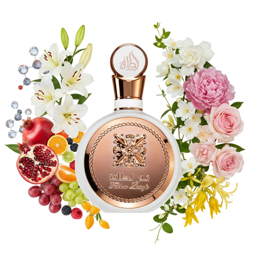 Fakhar Body Spray – arabski spray do ciała z nutami owoców, białych kwiatów i wanilii