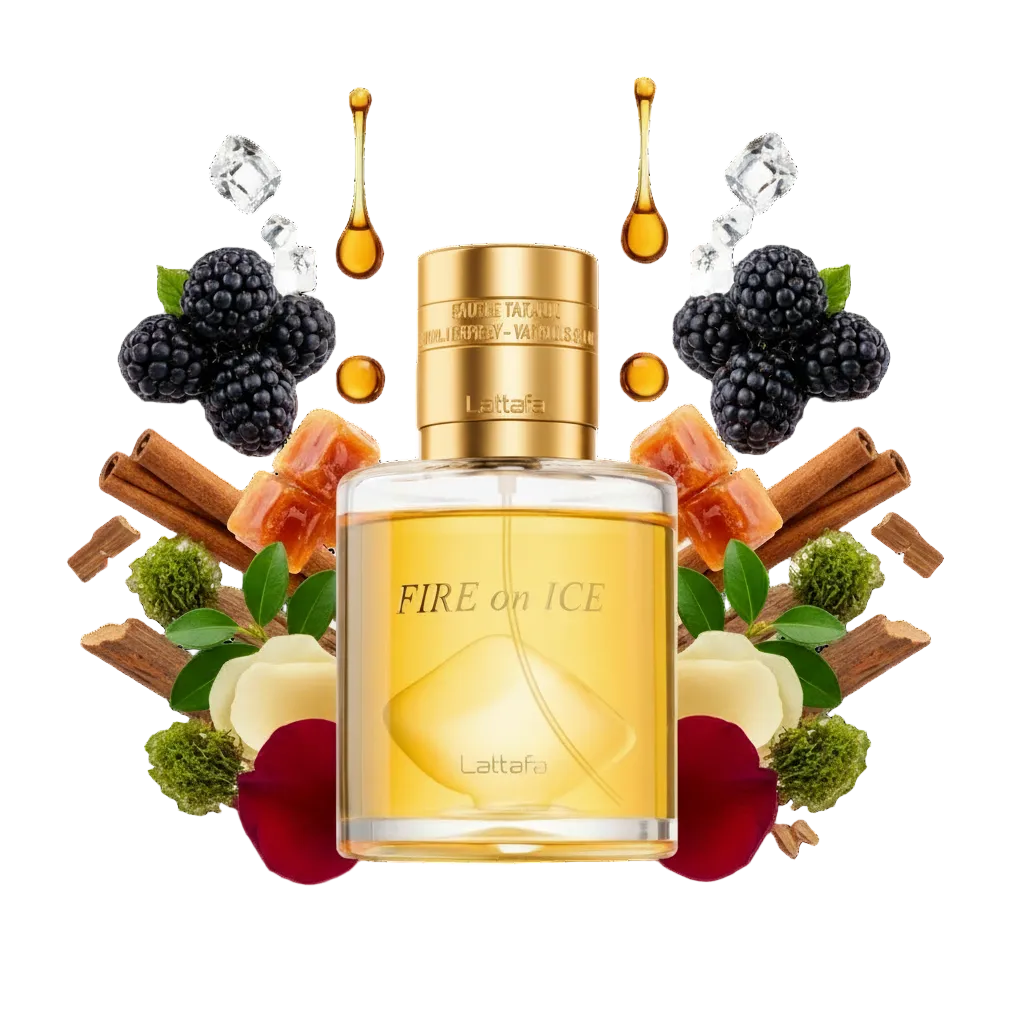 Fire on Ice – arabskie perfumy, flakon z nutami cytrusów, mięty i ambry