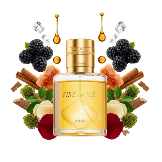 Fire on Ice – arabskie perfumy, flakon z nutami cytrusów, mięty i ambry