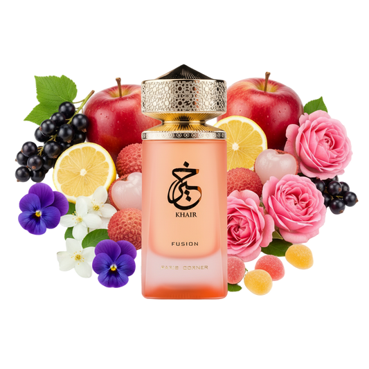 Khair Fusion – arabskie perfumy, flakon z nutami oudu, drzewa sandałowego i ambry