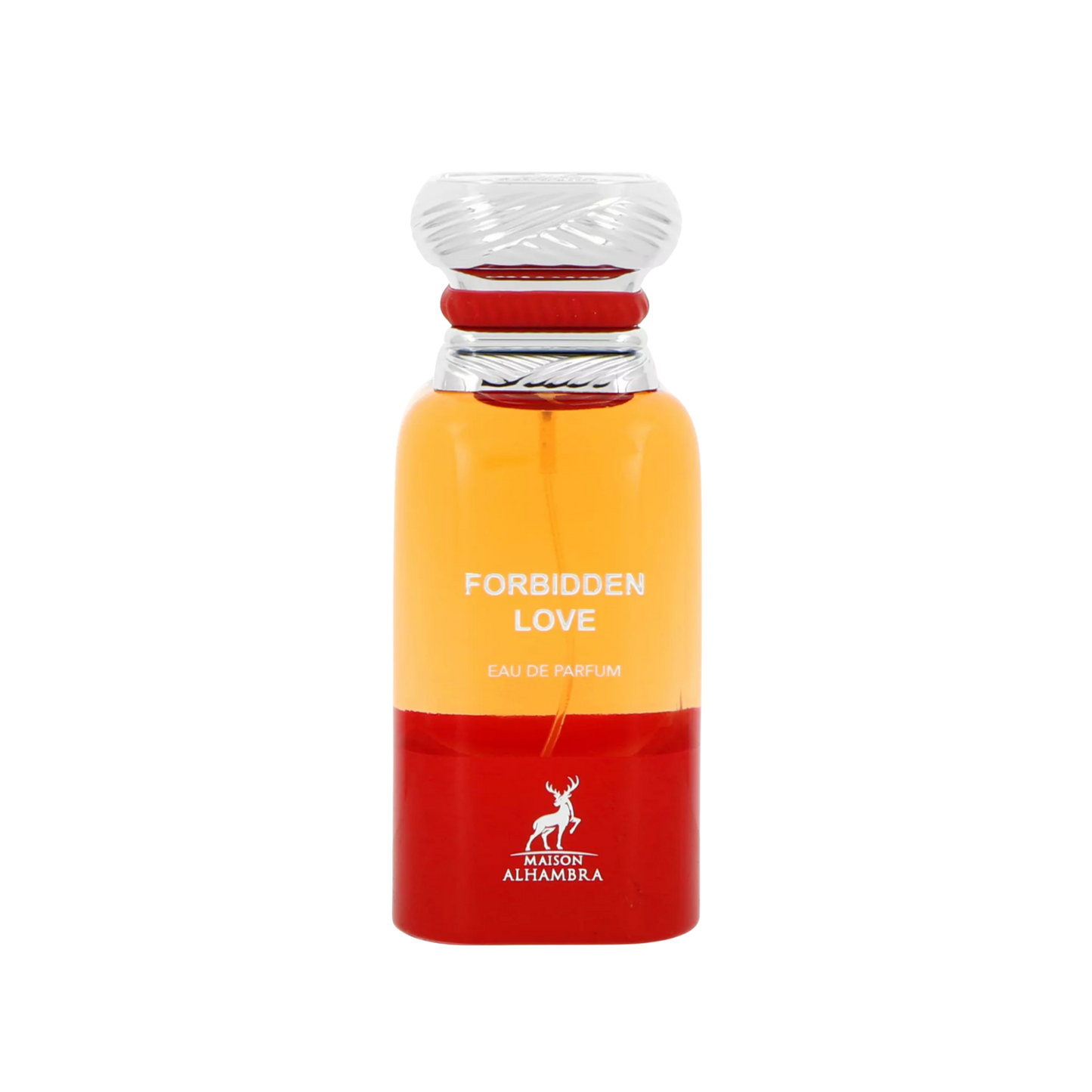 Flakon Maison Alhambra Forbidden Love 80 ml na przezroczystym tle