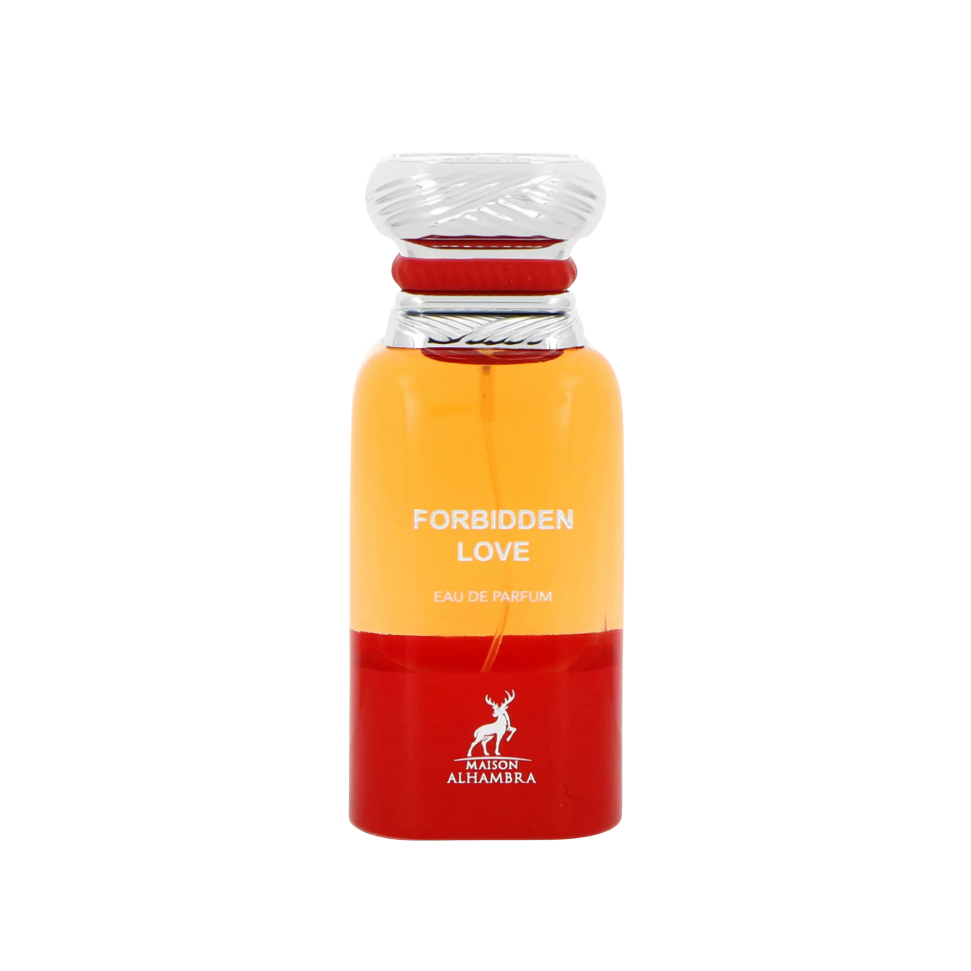 Flakon Maison Alhambra Forbidden Love 80 ml na przezroczystym tle