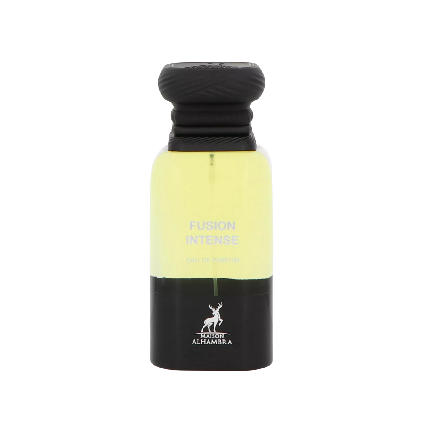 Maison Alhambra Fusion Intense flakon 80 ml na przezroczystym tle