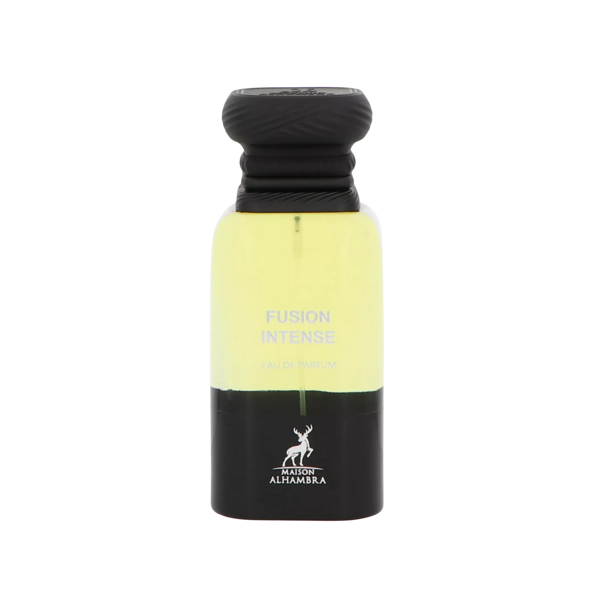 Maison Alhambra Fusion Intense flakon 80 ml na przezroczystym tle