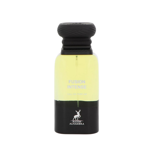 Maison Alhambra Fusion Intense flakon 80 ml na przezroczystym tle