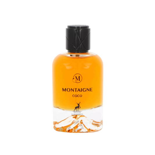 Maison Alhambra Montaigne Coco flakon na przezroczystym tle