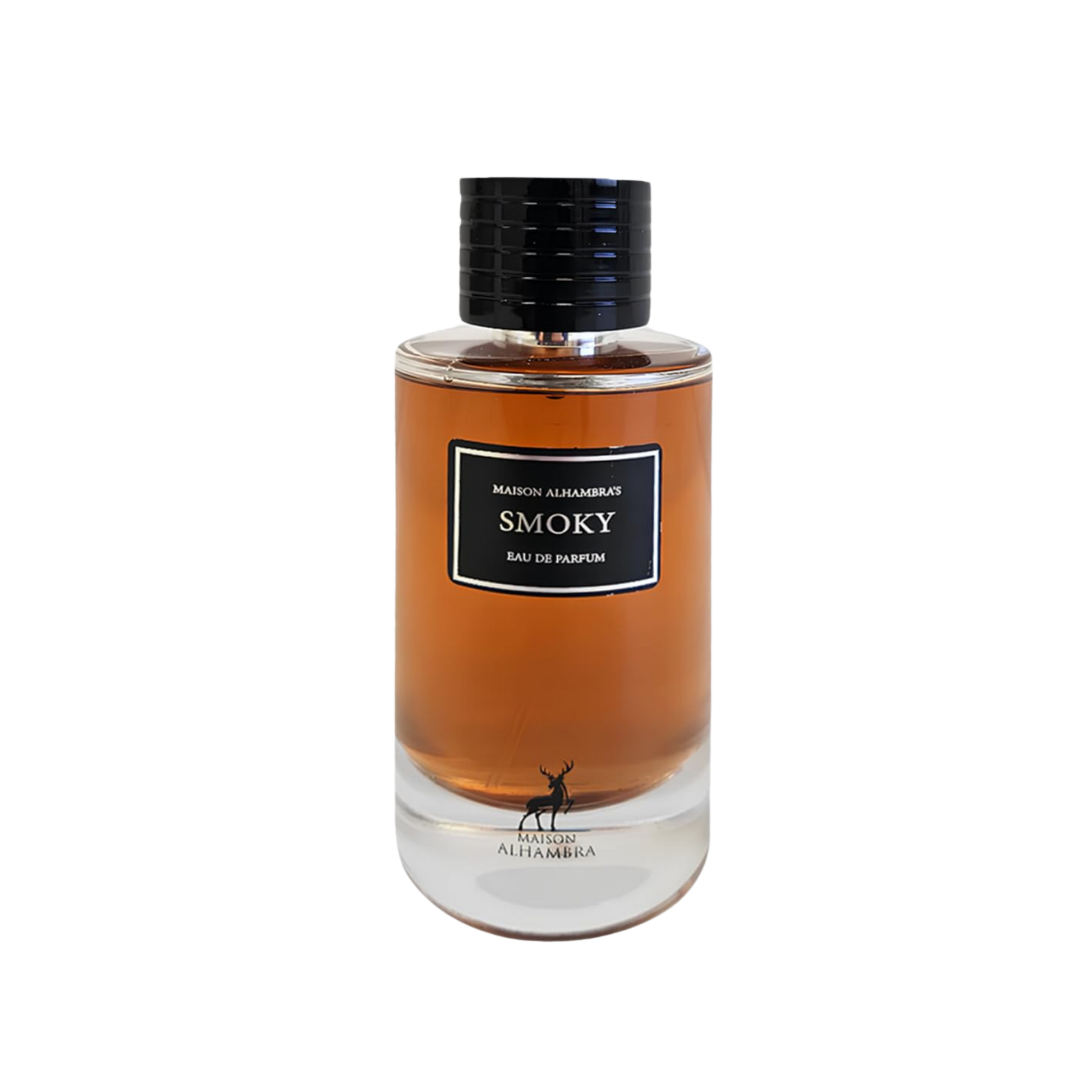 Maison Alhambra Smoky flakon na przezroczystym tle
