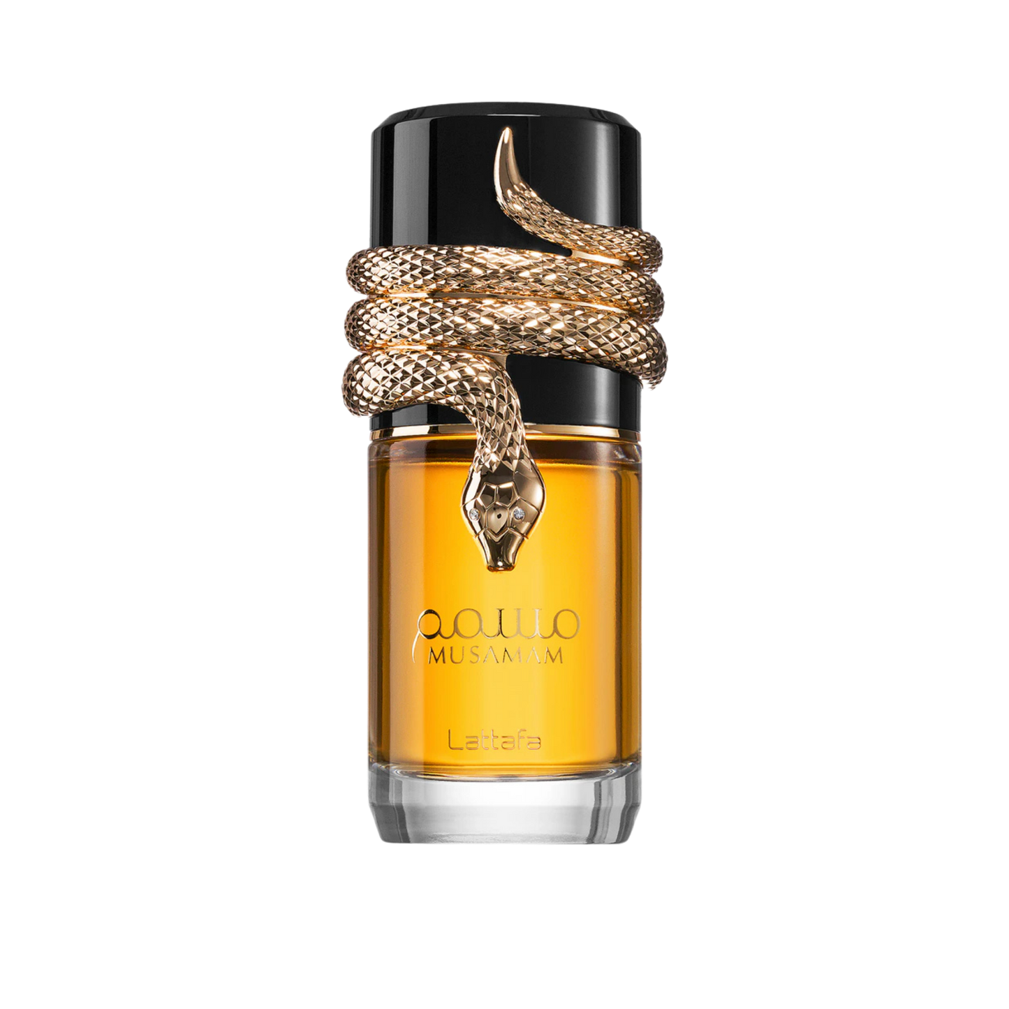 Musamam – arabskie perfumy, zdjęcie flakonu na przezroczystym tle