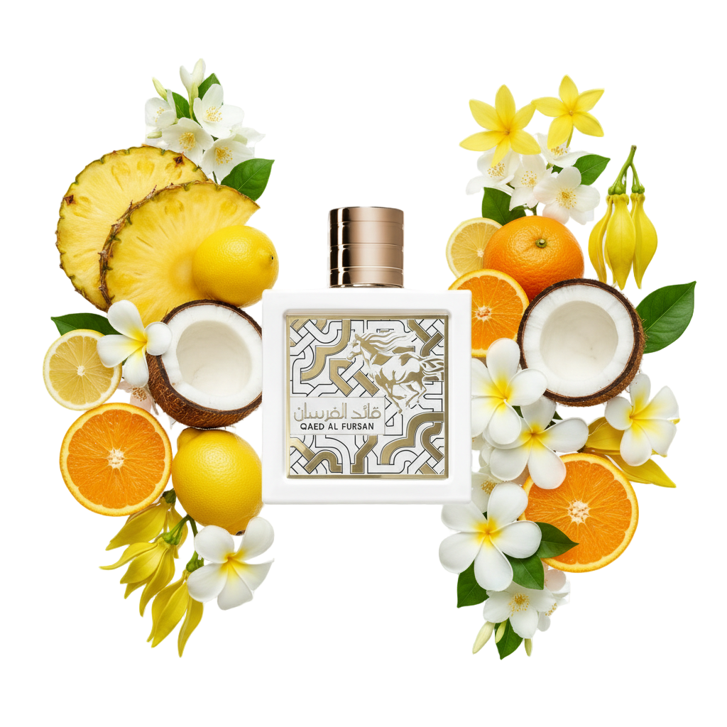Qaed Al Fursan Unlimited – arabskie perfumy, flakon z nutami wanilii, karmelu i ambry