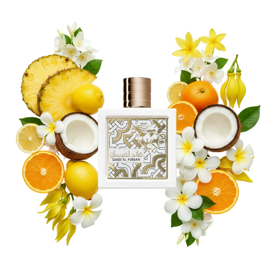 Qaed Al Fursan Unlimited – arabskie perfumy, flakon z nutami wanilii, karmelu i ambry