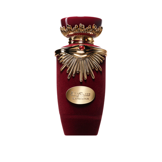 Sakeena – arabskie perfumy, zdjęcie flakonu na przezroczystym tle