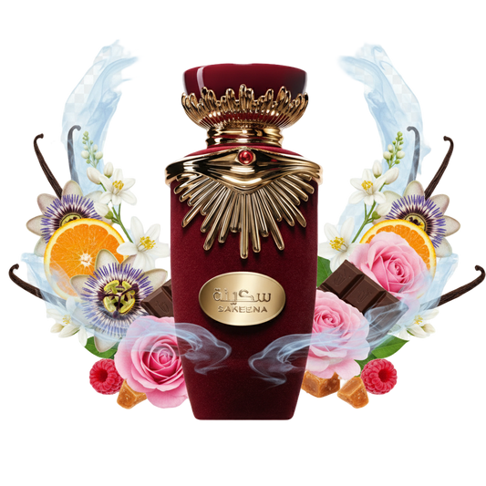 Sakeena – arabskie perfumy, flakon z nutami róży, owoców i wanilii